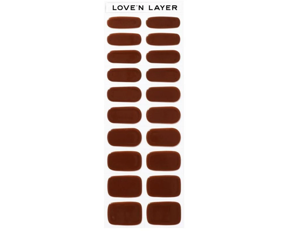LoveNLayer Solid Chocolate Brown Selbstklebend, Glänzend