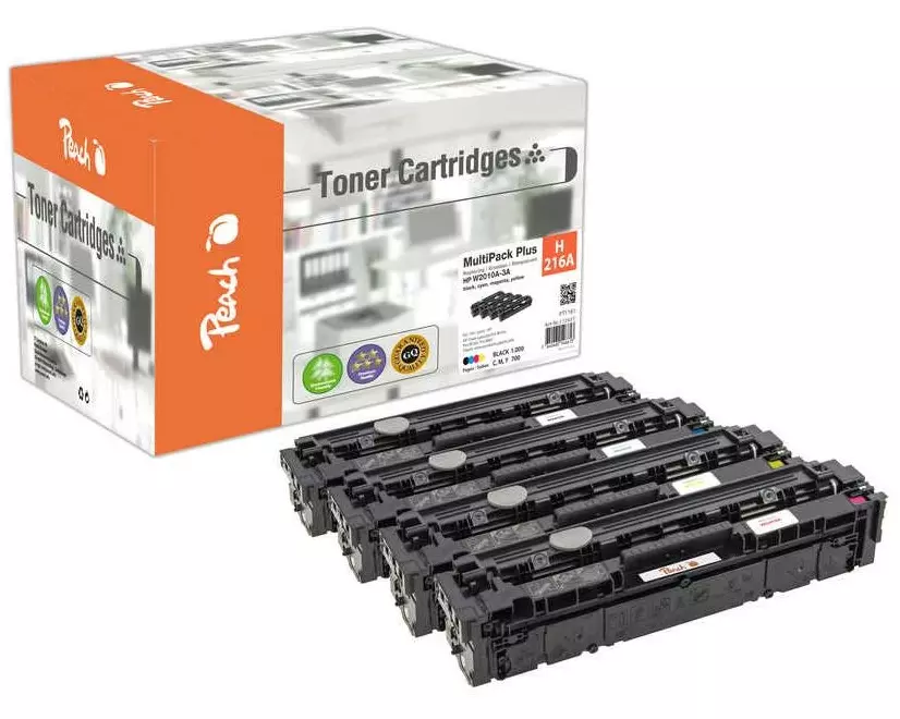 Peach Tonerset HP No. 216A Black/Cyan/Magenta/Yellow