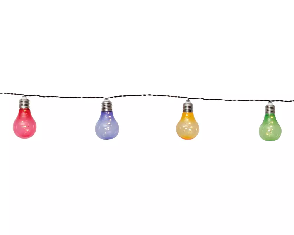 EGLO Leuchten Lichterkette SOLAR 10 LEDs, 190 cm, Mehrfarbig