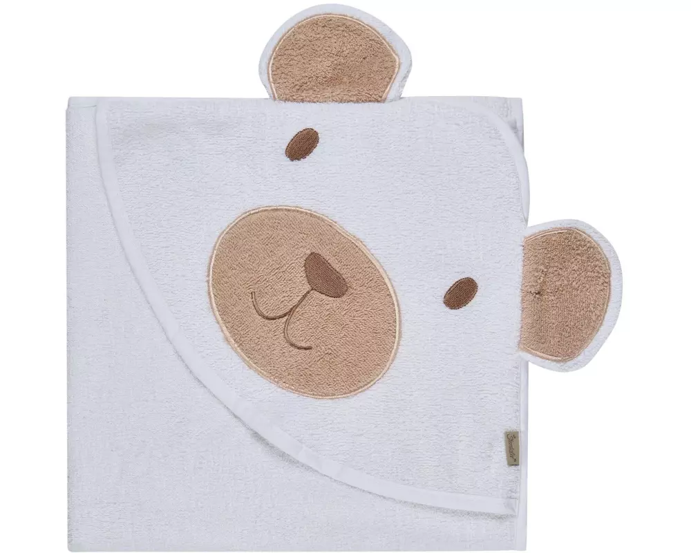 Sterntaler Kapuzenbadetuch Bär Bo Weiss