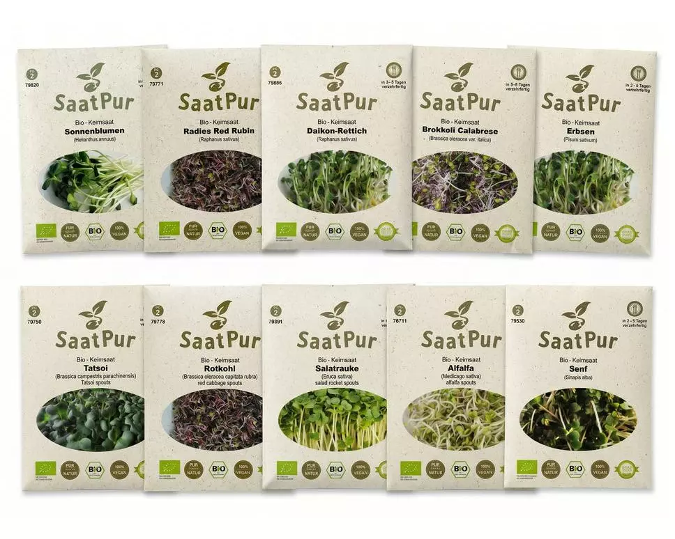 Gorilla Gardening Keimsprossen Microgreens Multipack - 10 Sorten