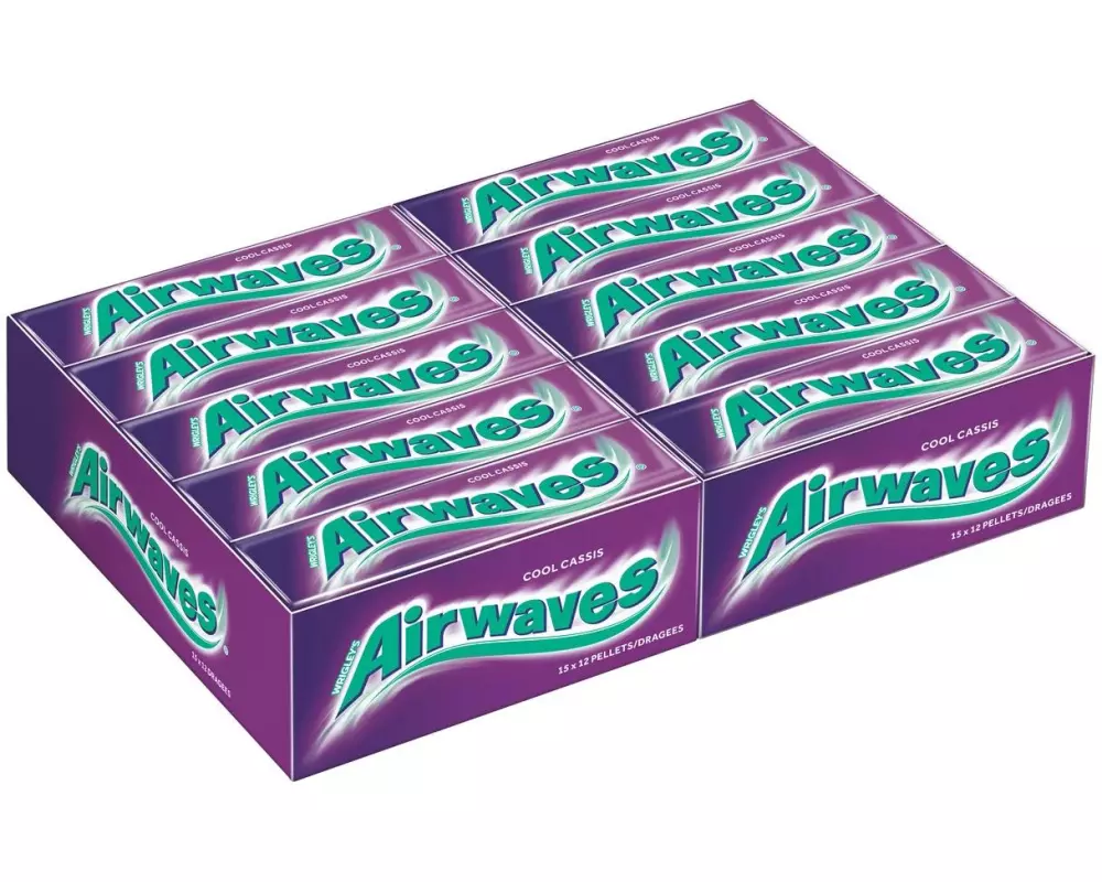 Airwaves Kaugummi Cool Cassis 30 x 14 g