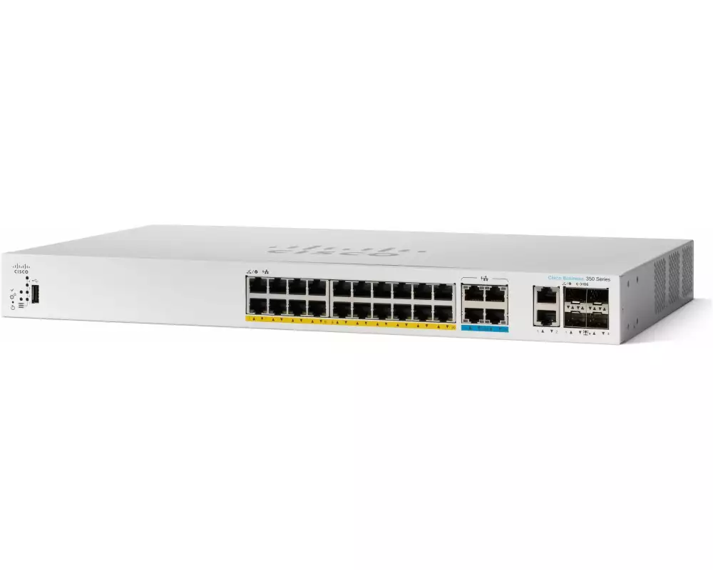 Cisco PoE+ Switch CBS350-24MGP-4X 28 Port