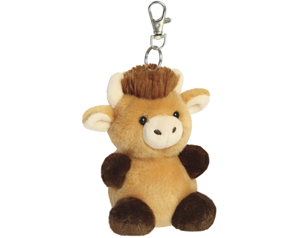 AURORA Schlüsselanhänger Palm Pals Hubert Highland Cow Braun, 10 cm