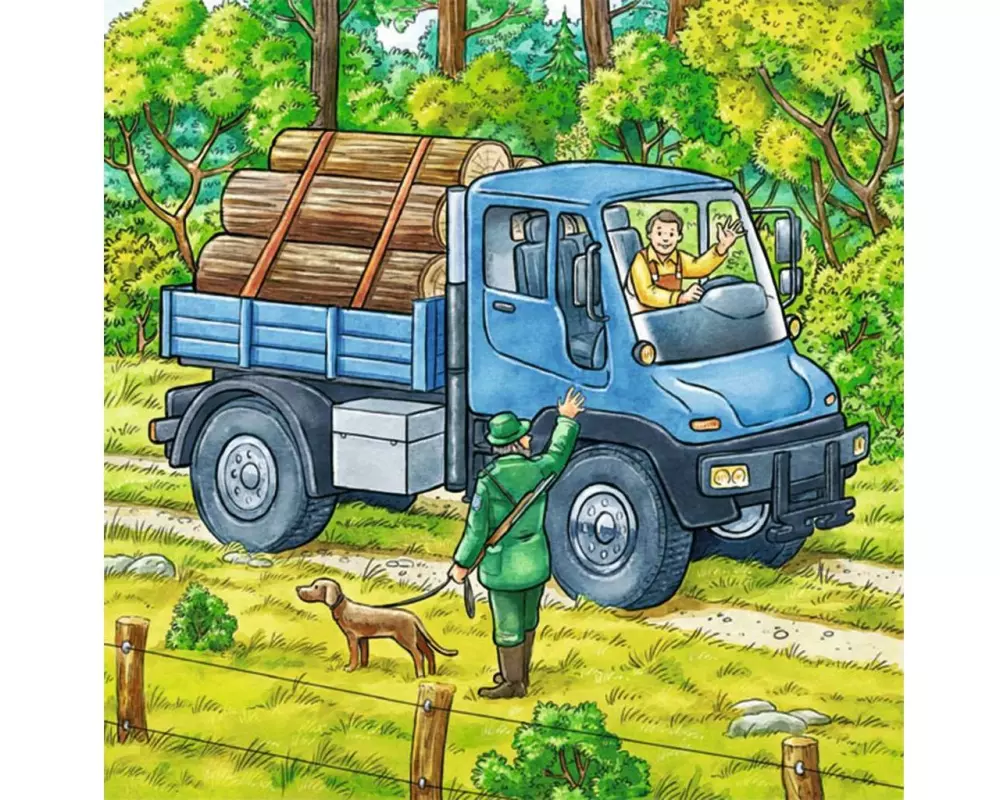 Ravensburger Puzzle Grosse Landmaschinen 3 x 49 Teile