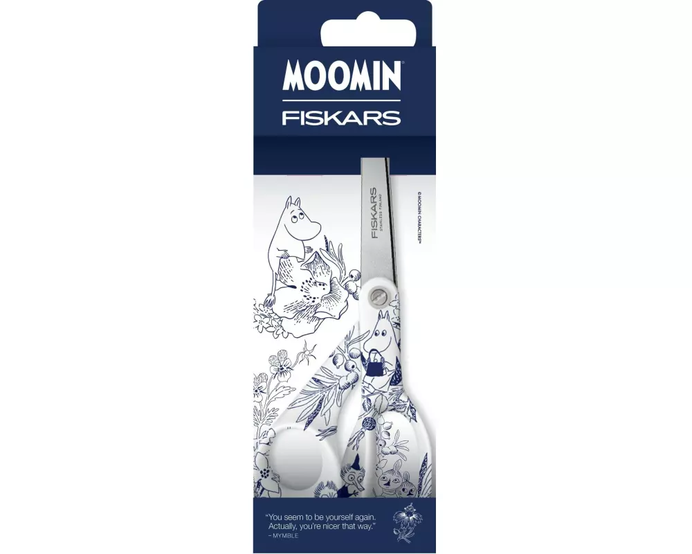 Fiskars Kinderschere Moomin Haru 21 cm, Weiss
