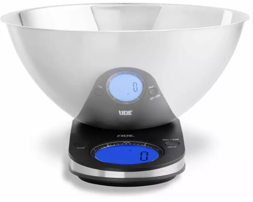 ADE Küchenwaage Tosca Schwarz/Silber