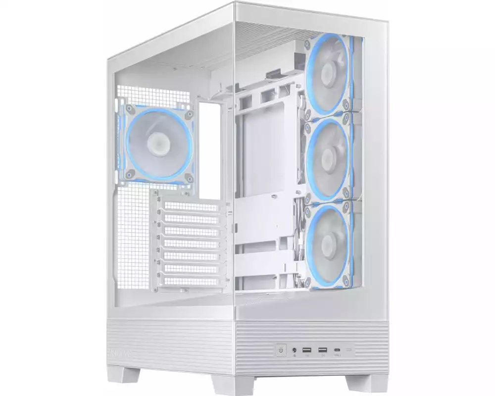 ASUS PC-Gehäuse A31 Plus TG ARGB Weiss