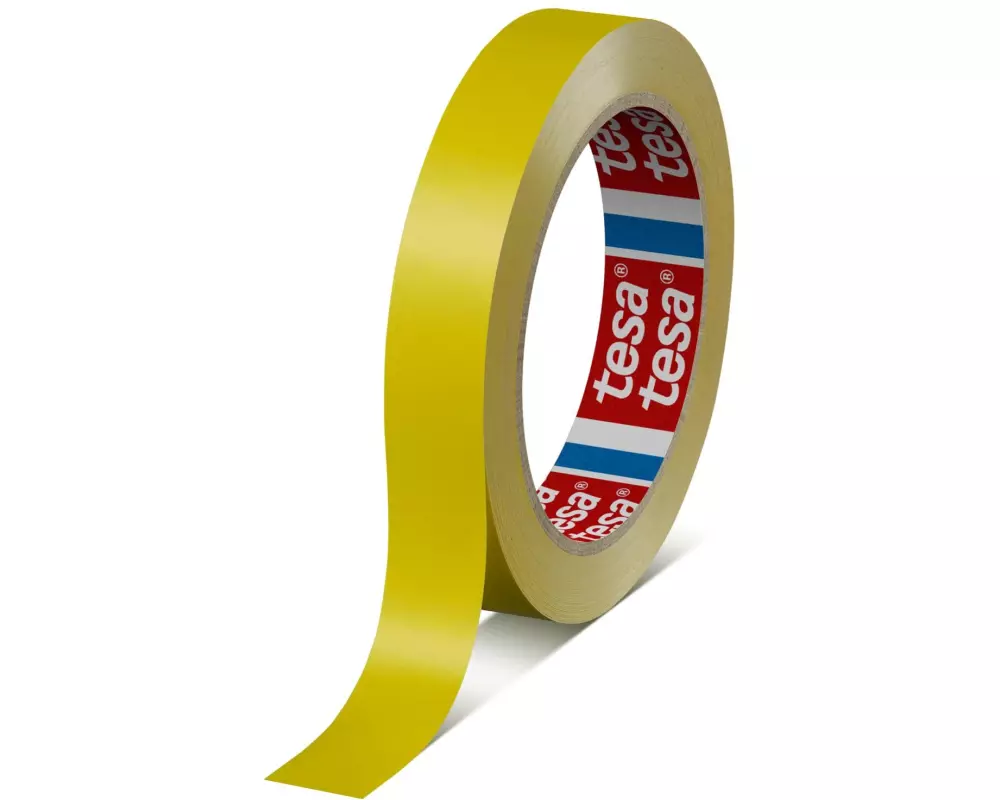 tesa Verpackungsband Premium 19 mm x 66 m, Gelb