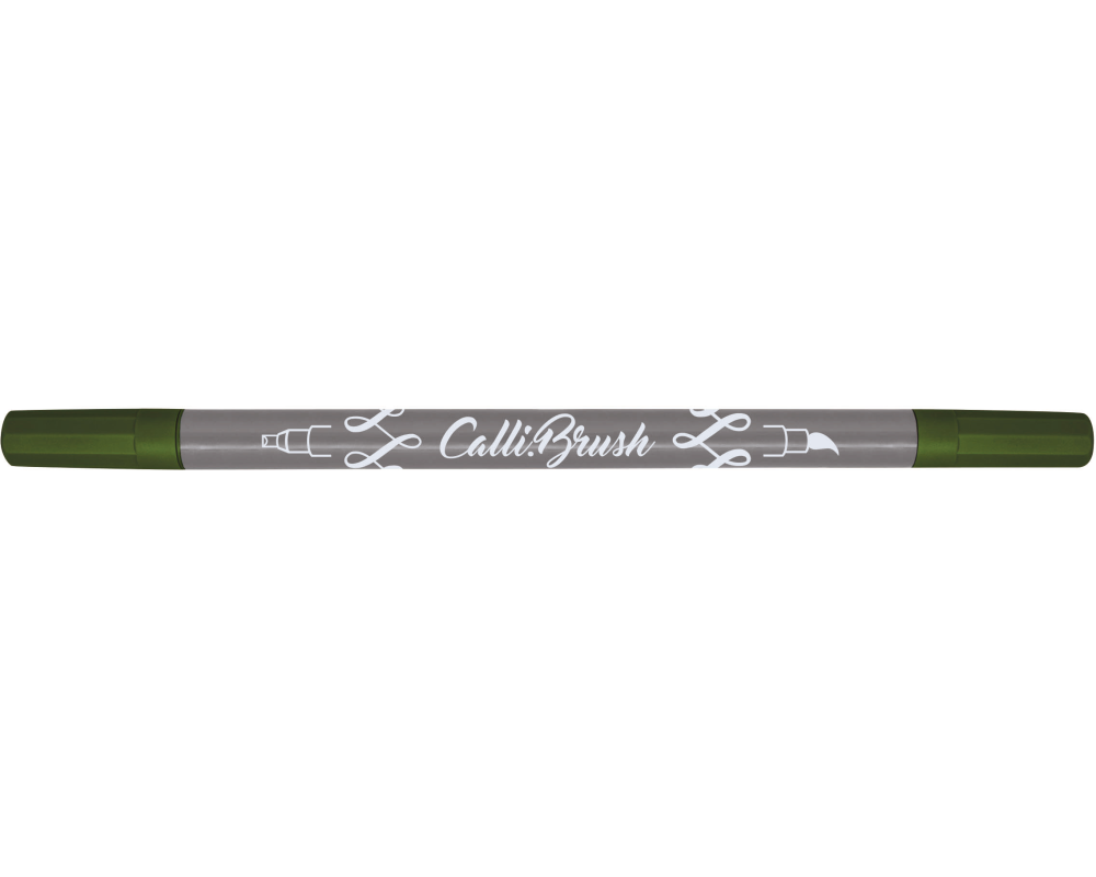 ONLINE Callibrush Pen Double Tip 2mm 19071/6 Olive