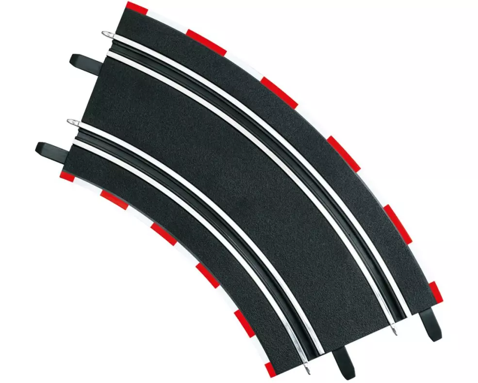 Carrera Rennbahnteil Kurve 45°, 4 Stück