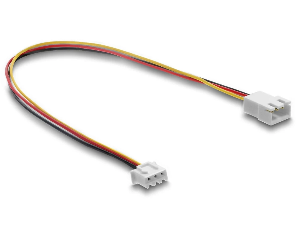 Delock Stromverlängerungskabel JST Stecker zu Buchse, 3 Pin 30 cm