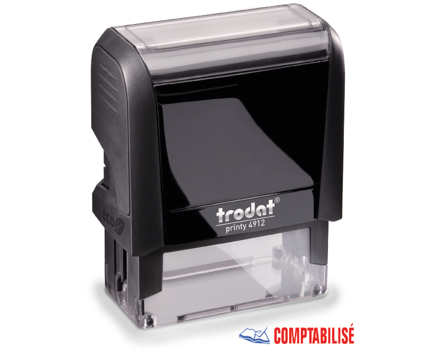 TRODAT Stempel Comptabilisé 4912COMPTABILIS blau/rot 47x18mm