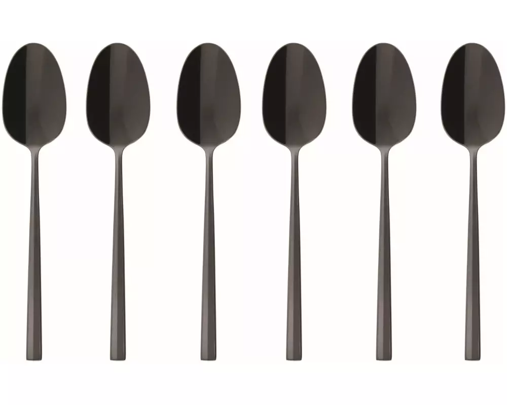 Sambonet Espressolöffel Rock 6 Stück, Schwarz