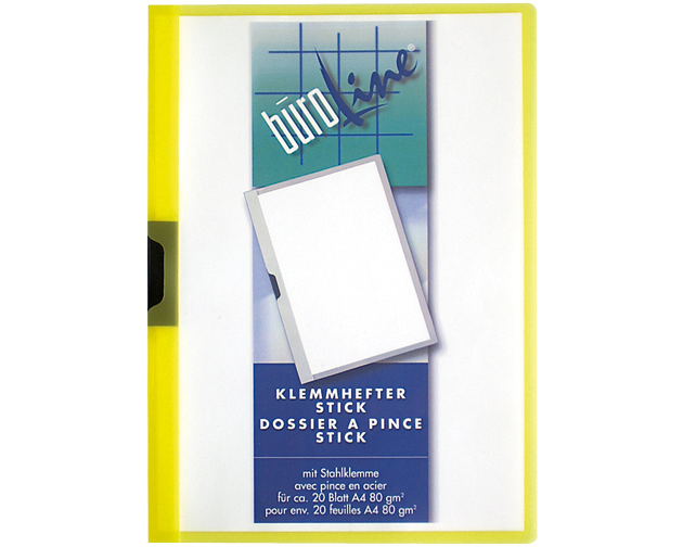 BÜROLINE Klemmhefter A4 667295 gelb