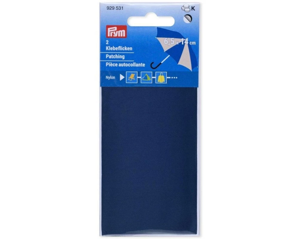 Prym Flickstoff 6.5 x 14 cm, Nylon, Marineblau