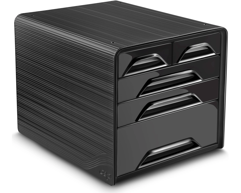 CEP Schubladenbox Smoove Confort 1072130011 5 Schubladen schwarz