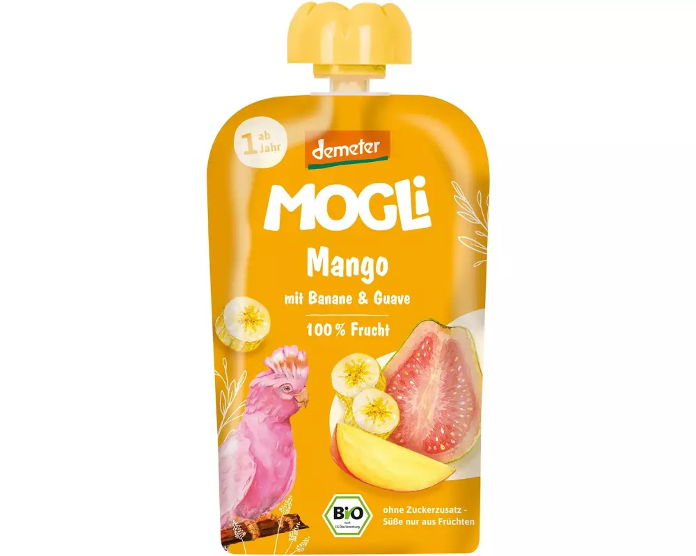 Mogli Quetschbeutel Mango mit Banane und Guave 100 g