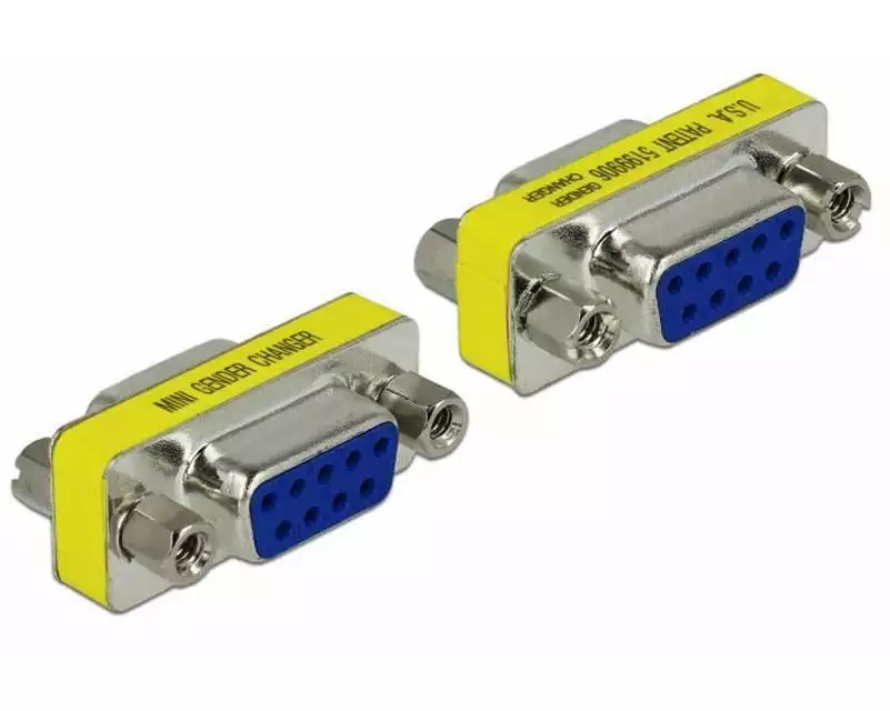 Delock Gender Changer DB9 RS-232 f - f