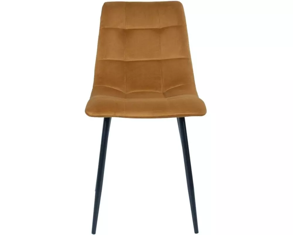 House Nordic Stuhl Middelfart 2 Stück, 86 x 55 cm, Schwarz/Senfgelb