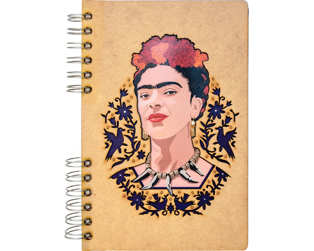 KOMONI Notizbuch Frida Kahlo A5 FRI-FACE5B blanko 90 Blatt