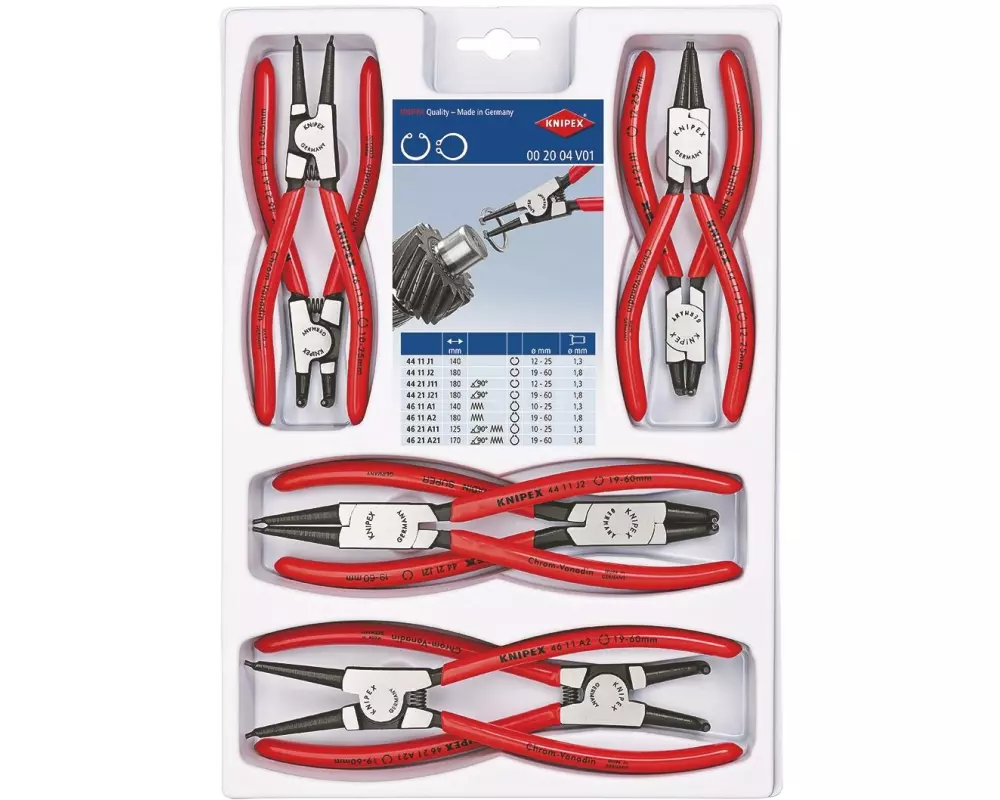Knipex Sicherungsringzangen-Set 8-teilig