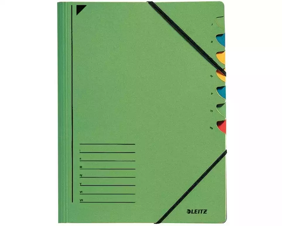 Leitz Ordnungsmappe Ordnungsmappe 7-teilig, Grün