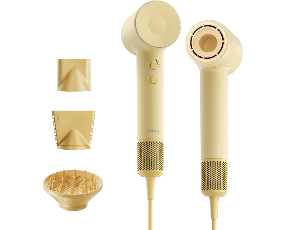 Laifen Haartrockner SE 2 3 Aufsätze & Magnetanschlusss, Gelb