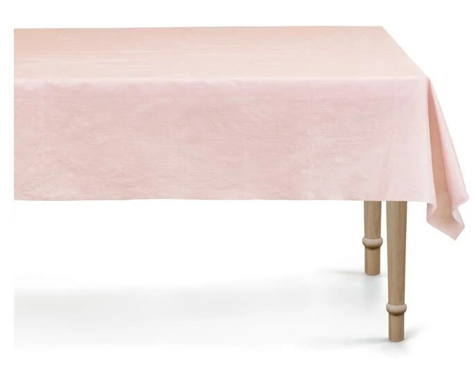 Partydeco Einweg-Tischdecke, 120 x 180 cm, Hellrosa, 1 Stück