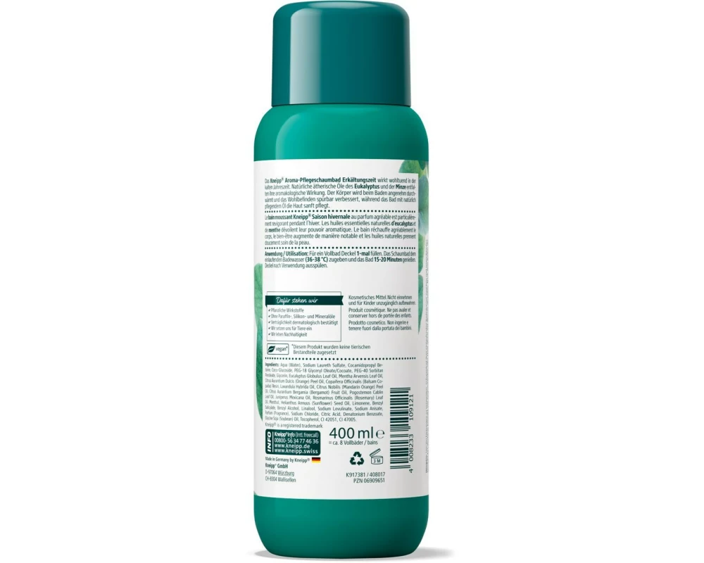 Kneipp Aroma-Pflegeschaumbad Erkältungszeit 400 ml1 Stück