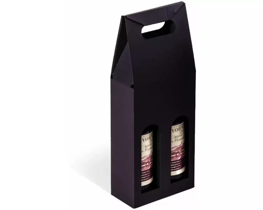 Brieger Flaschentasche Wein Ligne Noire Schwarz