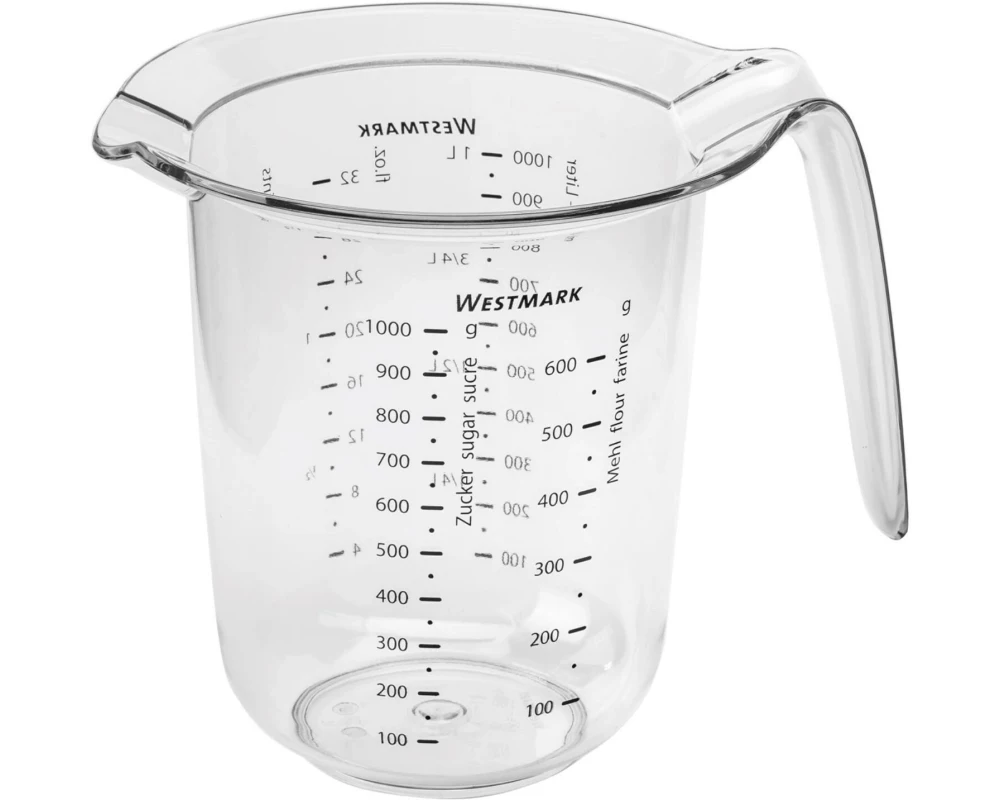 Westmark Messbecher Messkanne, 1 l 10 dl, Transparent
