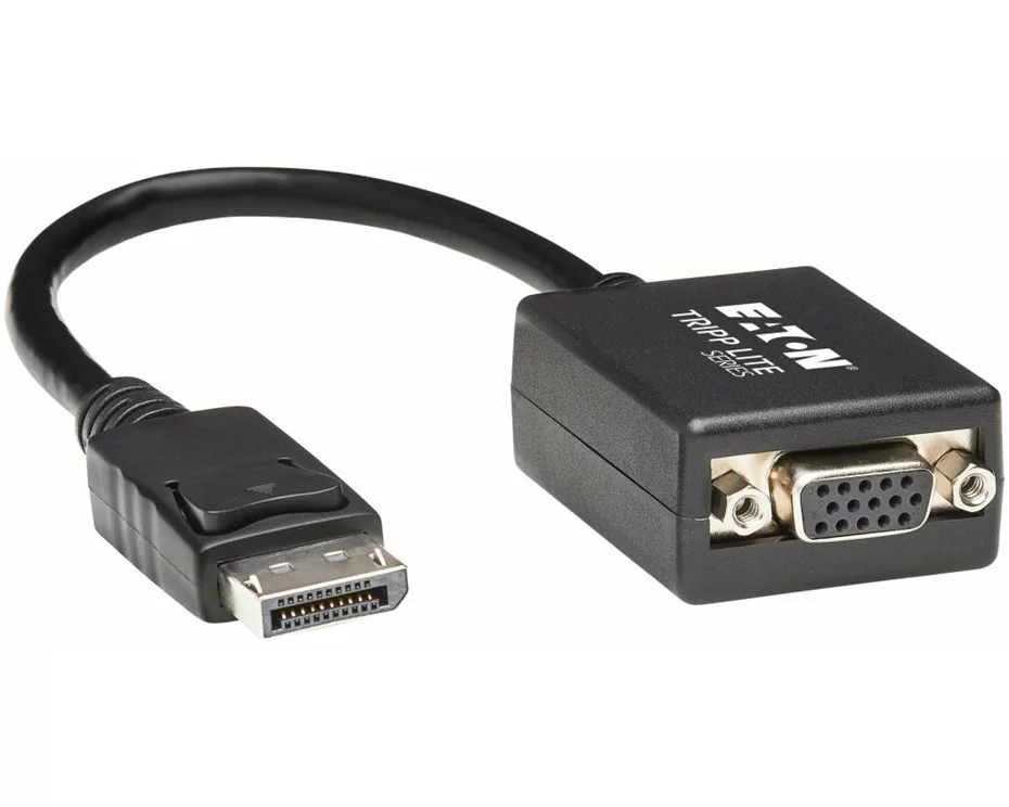 EATON TRIPPLITE DisplayPort to VGA, Active, Adapter, Video, Converter, M/F, 6inch, 15,24cm