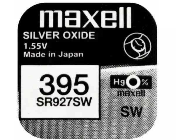 Maxell Europe LTD. Knopfzelle 395 SR927SW , 10 Stück