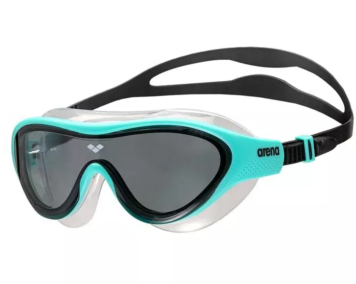 Arena Jr The One Mask Schwarz/Türkis