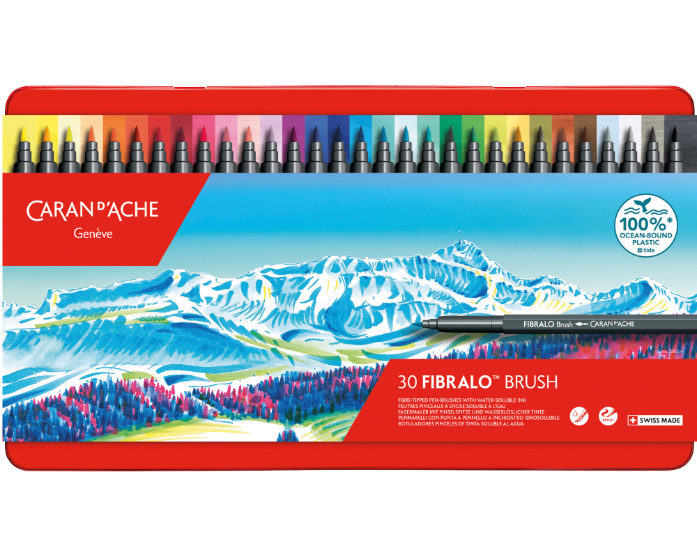 CARAN D'ACHE Classic Fibralo Brush 0.5-5mm 186.33 assortiert 30 Stück