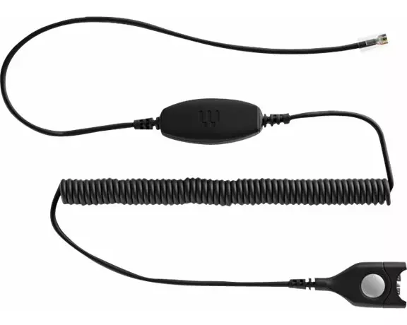 EPOS SENNHEISER Bottom cable, EasyDisconnect, to Modular Plug, Coiled cable, code 24, To be used for direct connection