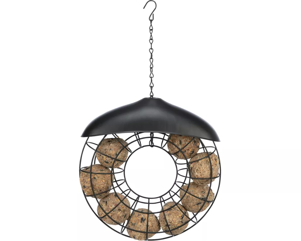 Trixie Futterspender ø 24 × 8 cm, Schwarz