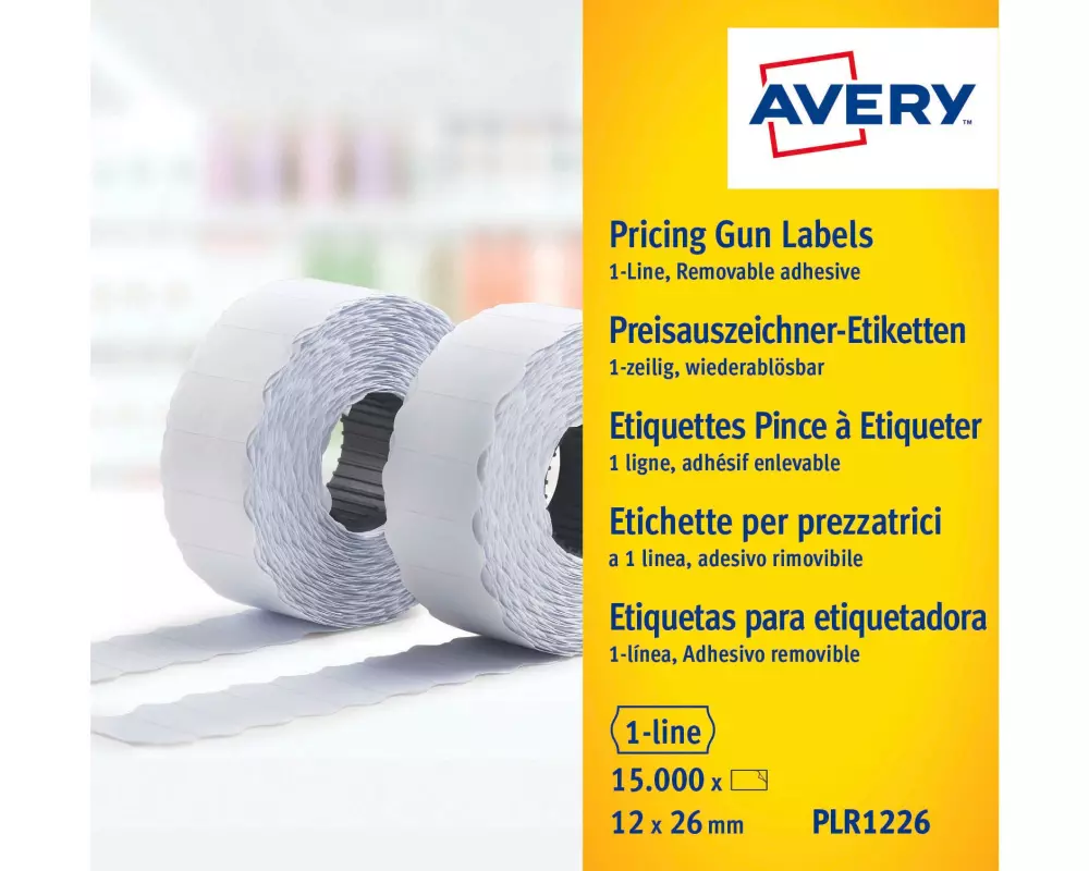 Avery Zweckform Preisauszeichnungsetikett Ablösbar 26 x 12 mm, 15000 Stück
