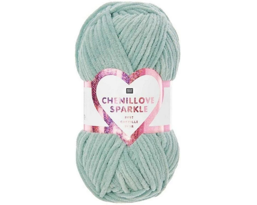 Rico Design Wolle Rico Chenillove Sparkle Aqua