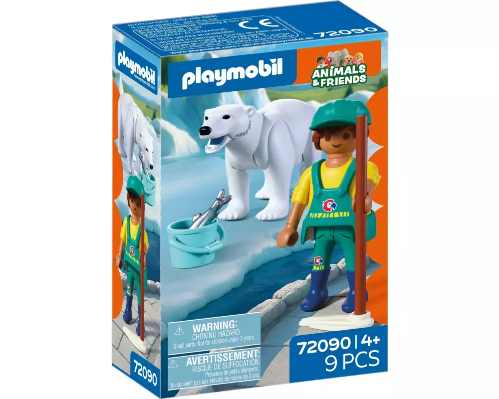 Playmobil City Life Zoo: Eisbär und Pfleger 72090