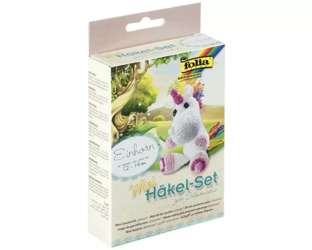 Folia Häkelset Mini Einhorn