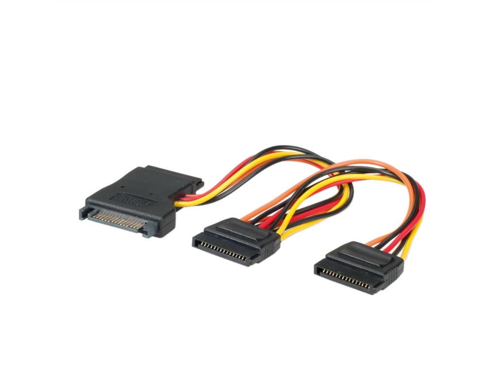 ROLINE Y-Adapterkabel S-ATA / 3x SATA, 0,3 m