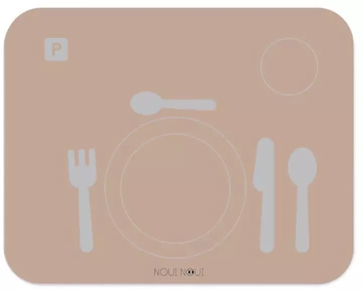 Noui Noui Kindertischset Learning Table Setting 43 x 34 cm, Old Rose