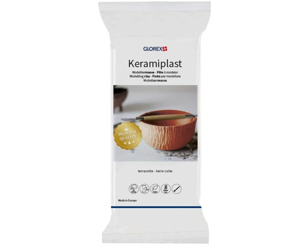 Glorex Glorex Modelliermasse Keramiplast teracotta Terracotta