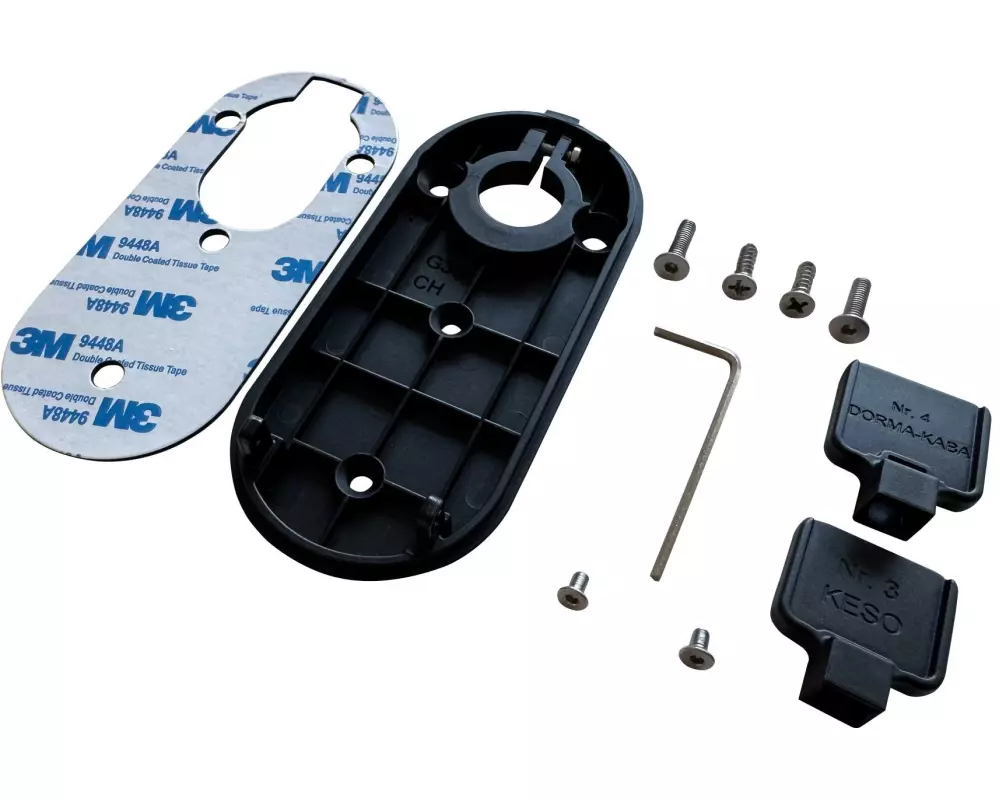 LOCKIN Montageplatte Umbausatz Smart Lock G30 CH addition Schwarz