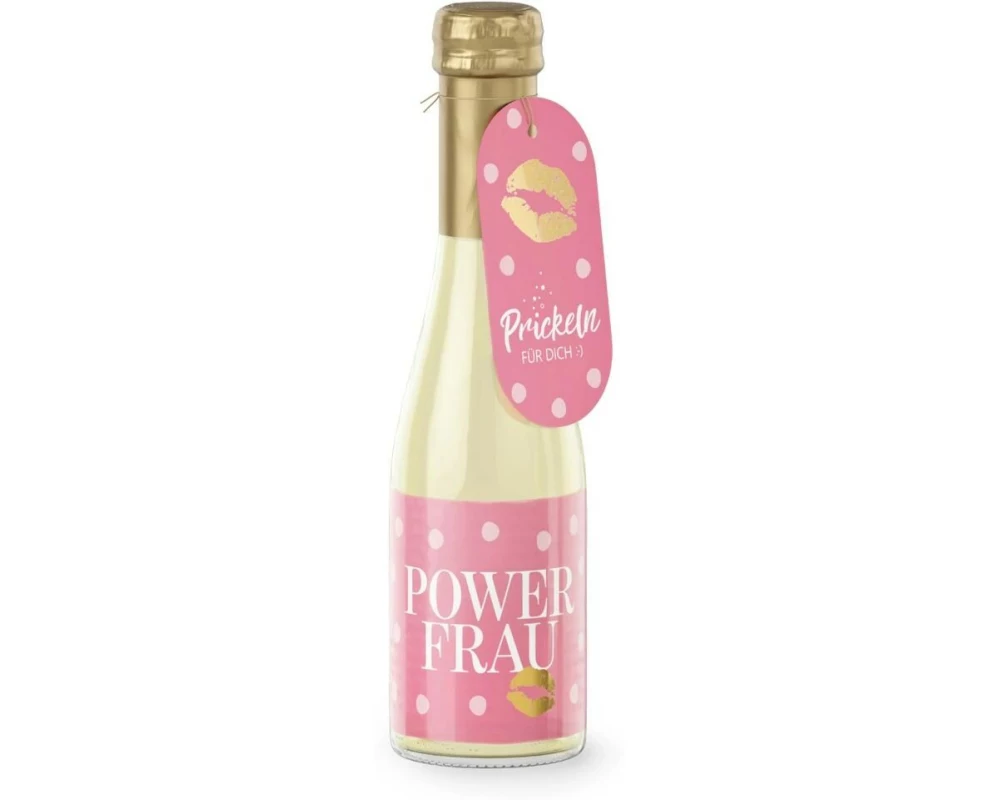 Trendcompany Geschenkidee Schaumwein Powerfrau 0.2 l