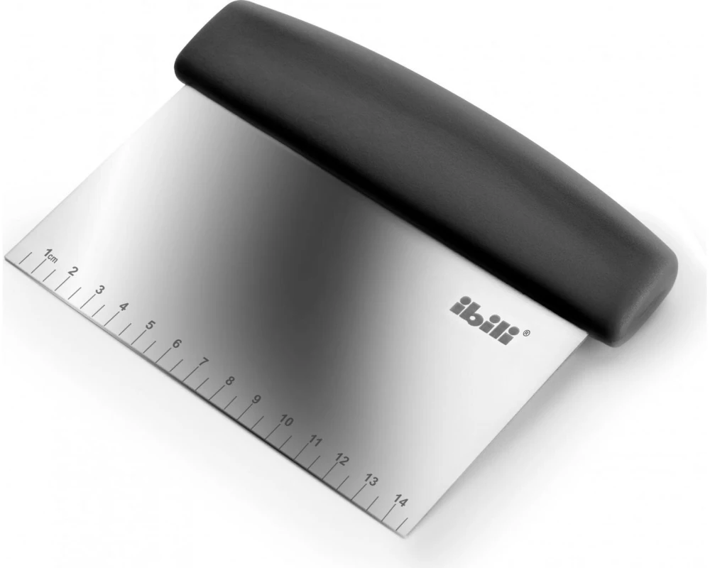 Ibili Teigschnieder schwarz-Griff Ecoprof 16 x 12.5 cm Schwarz