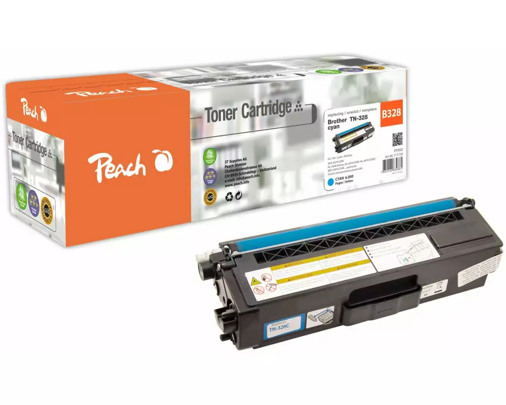 Peach Toner Brother TN-328C Cyan