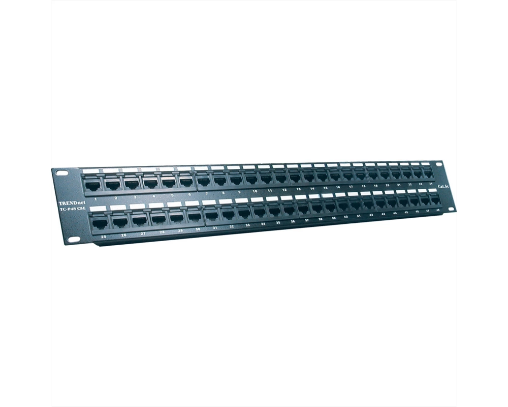 TRENDnet TC-P48C5E Patch Panel, 48-port Cat5/5e Unshielded